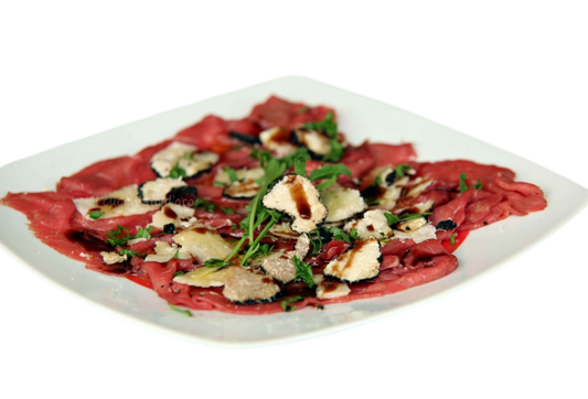 Carpaccio di manzo al tartufo fresco