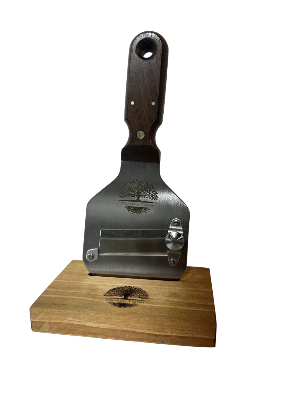 AFFETTA TARTUFI ACCIAIO INOX MANICO IN LEGNO