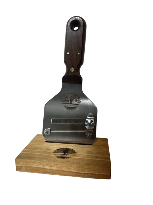 AFFETTA TARTUFI ACCIAIO INOX MANICO IN LEGNO